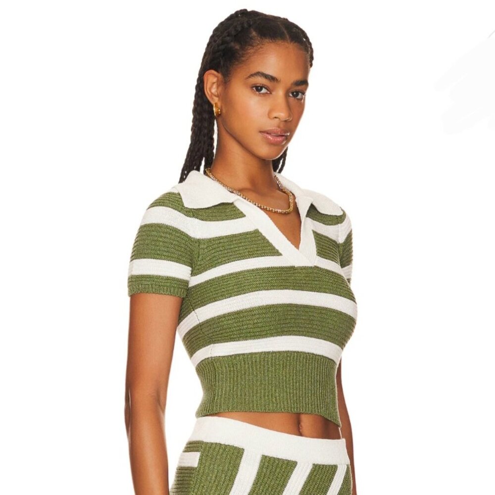 L'Academie Drea Strpied knit Top - Picture 3 of 4